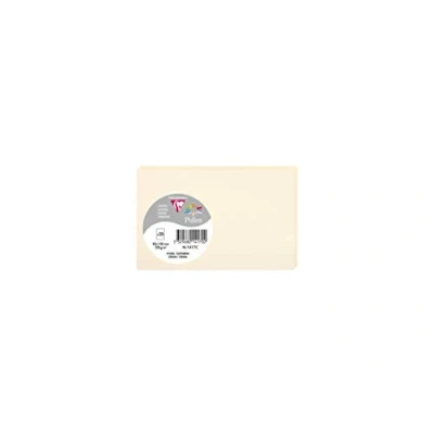Image of Clairefontaine Ref 1417C Pollen Card (Pack of 25 Sheets) 82 x 128mm Sized, Acid Free, Inkjet &amp; Laser Compatible, Easy to Write On, 210gsm Cream