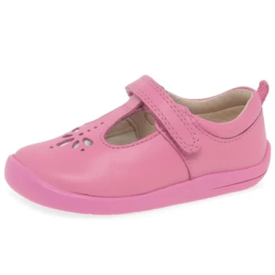 Image of Start rite Puzzle Girls First Shoes 4.5 UK Child Pink