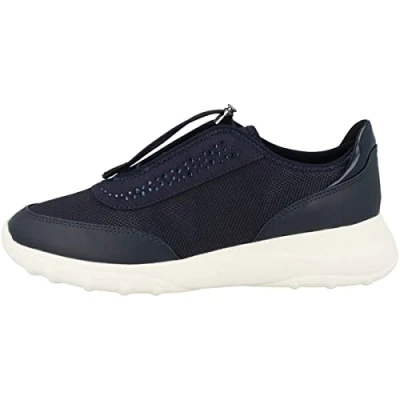 Image of Geox Women&#039;s D Alleniee Sneaker, Dk Jeans Navy, 5 UK