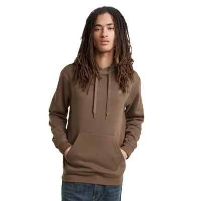 Image of G STAR Men&#039;s Premium Core Hooded Sweater, Brown (turf D16121 C235 273), M