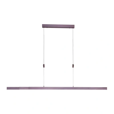 Image of Adriana Bar Pendant Ceiling Light Sepia Brown 3x 13W LED 2700 5000K Dimmable