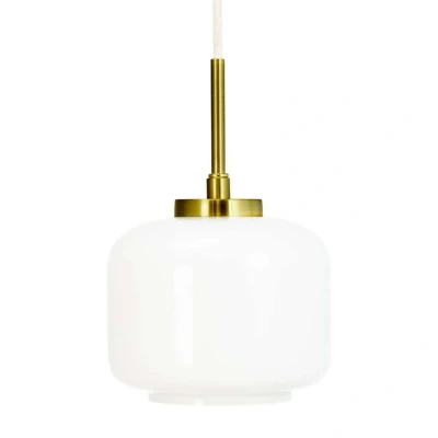 Image of Dyberg Larsen hanging light Arp, brass coloured, glass, Ø 15 cm