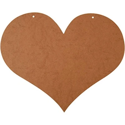 Image of MDF Hearts, 50x40x0.5 cm, MDF, 1 Piece