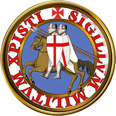 Image of Knights Templar Seal Pin Badge