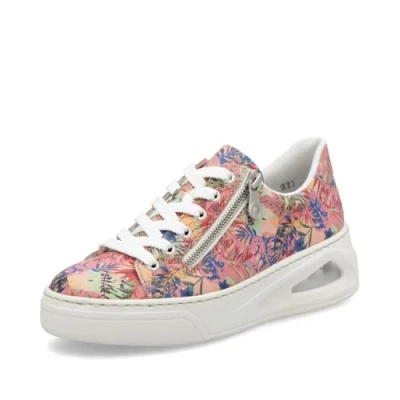 Image of Rieker N6401 Women&#039;s Low Top Trainers, Multi 90, 6 UK