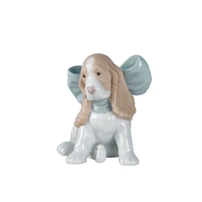 Image of NAO Puppy Present. Porcelain Figure.