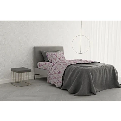 Image of Italian Bed Linen MB Home Basic “Dafne Sheet Set, Kinki, Single