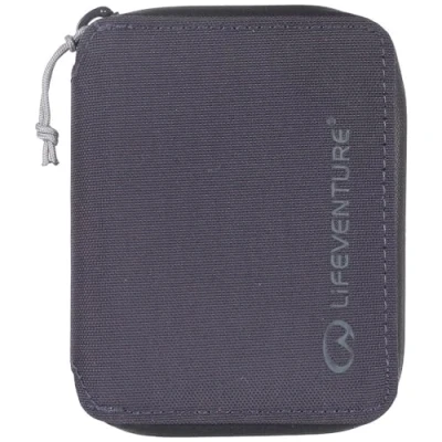 Image of Lifeventure RFiD Protected Bi Fold Wallet, made from eco friendly recycled material, Navy Blue