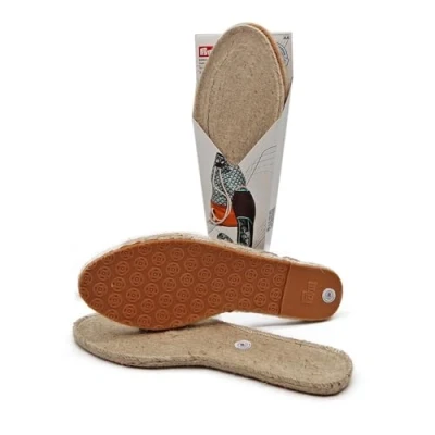 Image of Prym Espadrille Soles, Jute, Beige, One Size