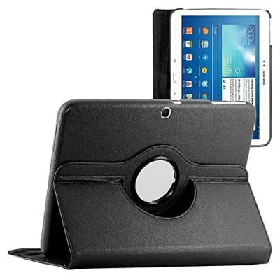 Image of ebestStar for Samsung Galaxy Tab 3 10.1 Case GT P5210, 10 P5200 P5220, Cover 360 Rotating Protection, PU Leather + Stift, Black
