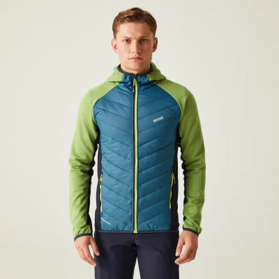 Image of Regatta Mens Andreson VIII Hybrid Lightweight Softshell Jacket Nephrite Green XXL