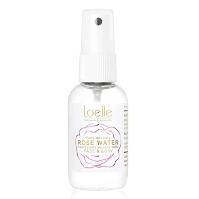 Image of Loelle 100% Pure, Organic Rose Water Facial Toner for Combination Skin, Sensitive and Oily Skin Distilled Cleansing Cooling Spray Made in Morocco (50 ml)