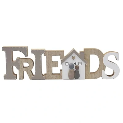Image of Lesser &amp; Pavey Friends Standing Plaque for Gift Decor Ideal Signs Birthday Gifts Women Men Designed By Love and Affection Lovely Plaques Home Office
