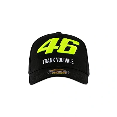 Image of Valentino Rossi VR 46 MID VISOR CAP THANK YOU VALE,Black,Unique,Unisex