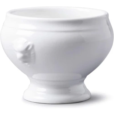 Image of W.M.Bartleet &amp; Sons Lion Head Soup Bowl White