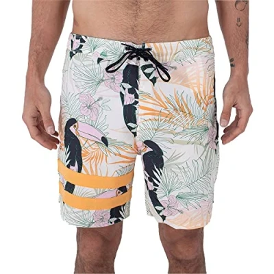 Image of Hurley Men&#039;s Phantom eco Block Party 18&#039; Swimsuit, H007, 36 UK
