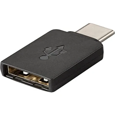 Image of Plantronics 209505 01 Cable Adapter USB Type C A Black for (USB C, A, Male Connector / Female Connector, Black)