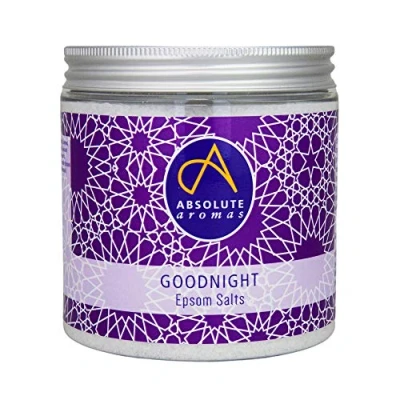 Image of Absolute Aromas Goodnight Epsom Salt 575g Magnesium Sulphate Infused with 100% Pure Lavender, Chamomile, Geranium Essential Oils