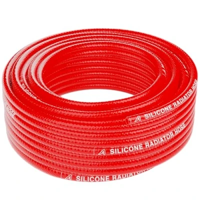 Image of 13mm ID Silicone 2 Ply Heater Radiator Hose 9 Metre Length Red