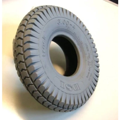 Image of 260x85 3.00 4 Grey Block Mobility Scooter Tyre 300x4
