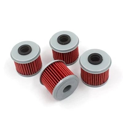 Image of HURI 4x Oil Filter for CRF250R CRF250X (2004 to 2016) Replace Hiflofiltro HF116 K&amp;N KN 116 15412 MEB 671 MEN
