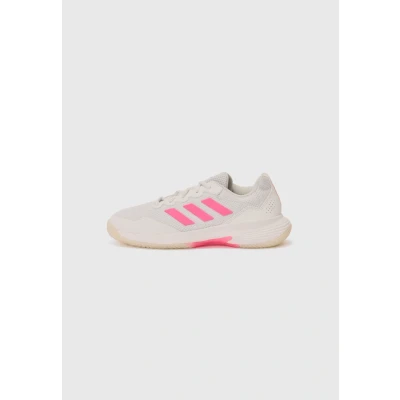 Image of adidas Performance Gamecourt 2 Multicourt tennis shoes, Women&#039;s, Size: 4.5, Core white/lucid pink/core black shoes