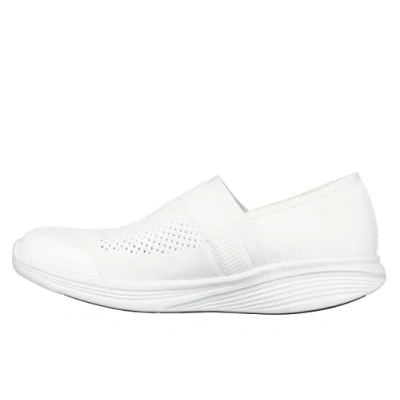 Image of MBT NIWASI Slip On Women&#039;s Sports Shoes. Anatomical and Comfortable Walking Athletic Physiological Footwear for Comfort Stability with Curved Sole. Modern Sneakers White