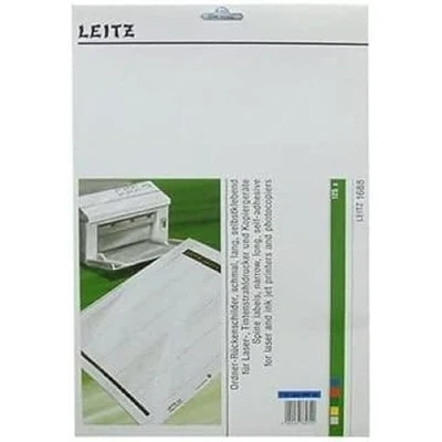 Image of Leitz 16880035 Spine Label Self Adhesive PC Paper Long Narrow Pack of 125 Blue