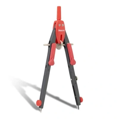 Image of Aristo BTS Quick Adjustment Compass (Circles up to 340 mm Diameter, 2 Joints, Leads and Spare Needle) Neon Red
