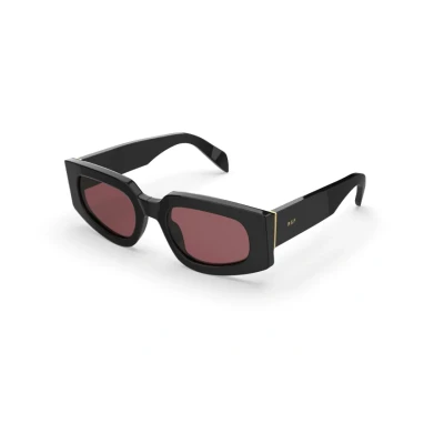 Image of Sunglasses Retrosuperfuture 77q tetra col. fantome Unisex Rotonda Nero