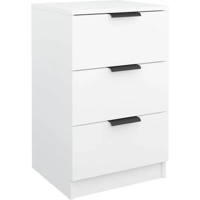 Image of vidaXL Bedside Cabinet White 40x36x65 cm