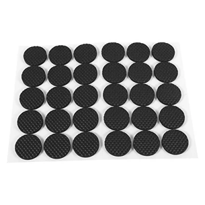Image of Rubber Feet Pads, 30pcs Black Non Slip Self Adhesive Floor Protectors Furniture Sofa Desk Chair for Protecting Wooden Floor/Desk Surface/Wall etc