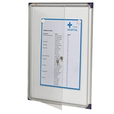 Image of Nobo Extra Flat Glazed Case Magnetic (4 x A4)