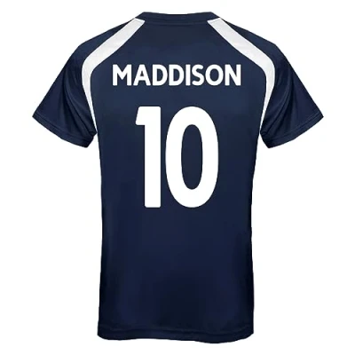 Image of Tottenham Hotspur FC Mens Maddison 10 Poly T Shirt Navy Small