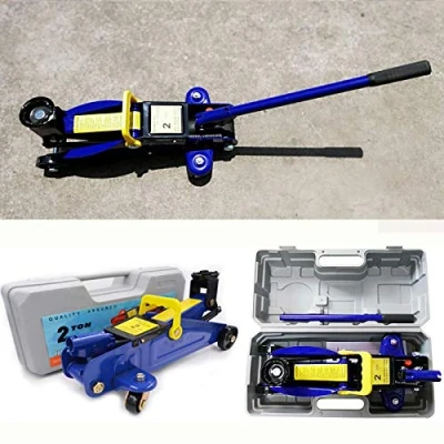 Image of Feidak Hydraulic Trolley Floor Jack Heavy Duty 2 Ton Low Profile Lifting for Car Van Garage Tyre Repair Change Tire Emergency Tool