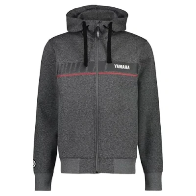 Image of Yamaha Mens Grey Dubbo Hoodie Size S