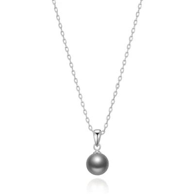 Image of Philip Jones Sterling Silver Grey Shell Pearl Necklace