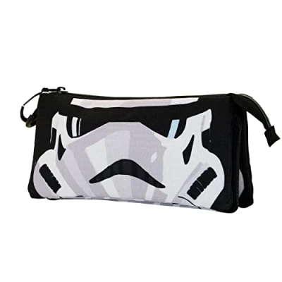 Image of Star Wars Trooper ECO Triple Pencil Case, Black, 23 x 11 cm