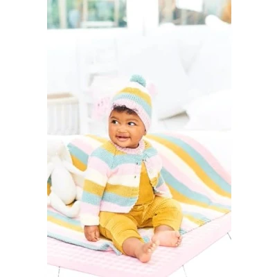 Image of Stylecraft 9977 Baby DK Cardigan Hat Blanket Knitting Pattern