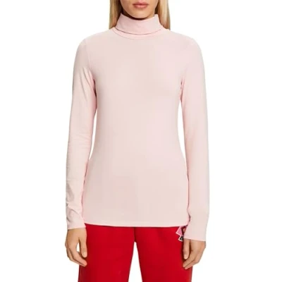 Image of ESPRIT Women&#039;s 103EE1K343 T Shirt, 695/PASTEL Pink, XS
