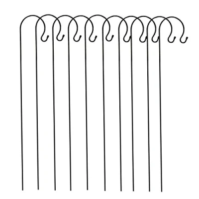 Image of Selections 10 x Shepherd&#039;s Crook Hook Stand for Bird Feeders &amp; Candle Lanterns (1.2m)