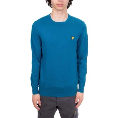 Image of Lyle &amp; Scott Men&#039;s Essential Wool Blend Sweater, Electric, L