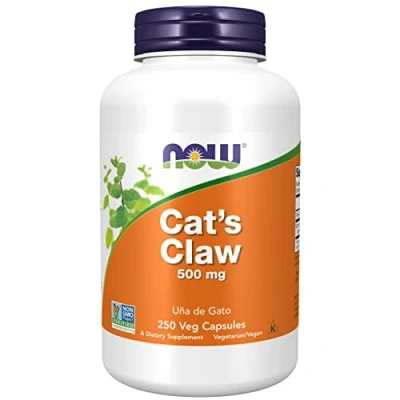 Image of Now Foods, Cat&#039;s Claw (Cat&#039;s Bark), 500mg, 250 Vegan Capsules, Lab Tested, Gluten Free, Soy Vegetarian