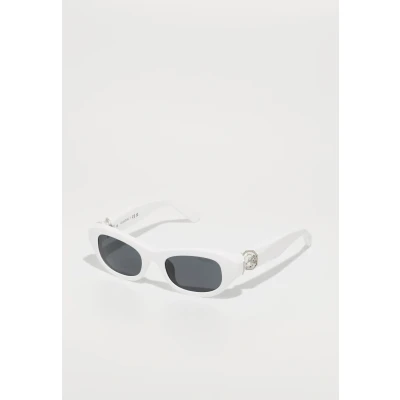 Image of Swarovski Woman SK6036U 105087 Sunglasses Acetate White Grey Pillow Normal