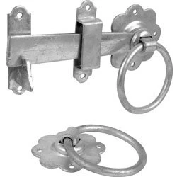 Image of Ring Handled Gate Latch 6&quot; Galvanised