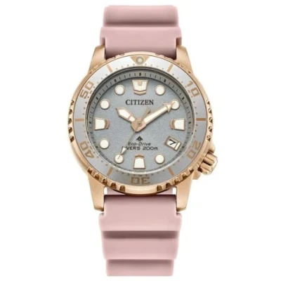 Image of Citizen Women&#039;s Analog Eco Drive Watch with Rubber Strap EO2023 00A
