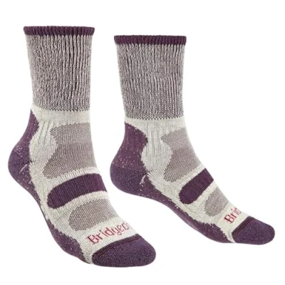 Image of Bridgedale Womens 710616/350/Xl Socks, Plum, XL EU