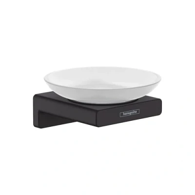 Image of hansgrohe AddStoris Soap dish, matt black, 41746670