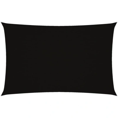 Image of vidaXL Sunshade Sail Oxford Fabric Rectangular 4x7 m Black