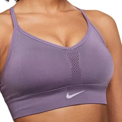 Image of Nike CJ5875 W NK DF INDY Seamless Bra Sports Women&#039;s Amethyst Smoke/White XS